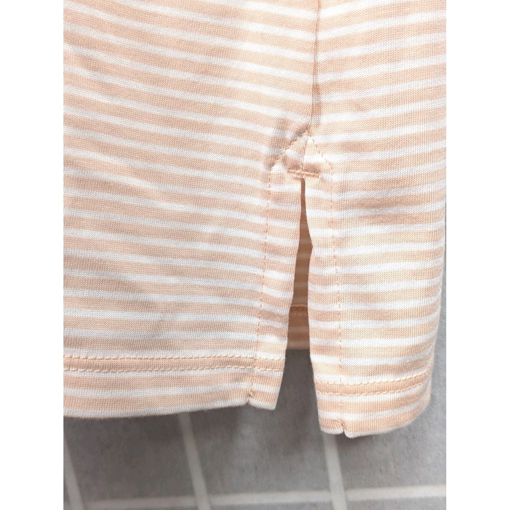 Lands' End Plus Women's Shirt 1X NWT (16W-18W) 100% Cotton Scoop Neck Striped - Picture 5 of 10
